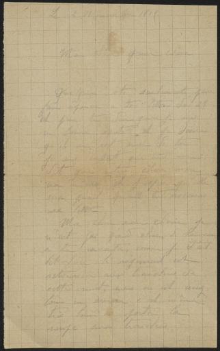 En première ligne, 4-17 novembre 1915, 14 lettres.